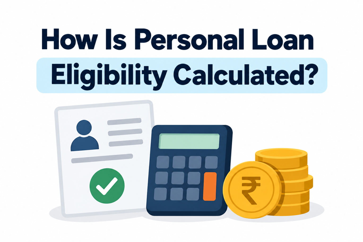 How personal loan eligibility is calculated based on income, credit score, and repayment capacity.